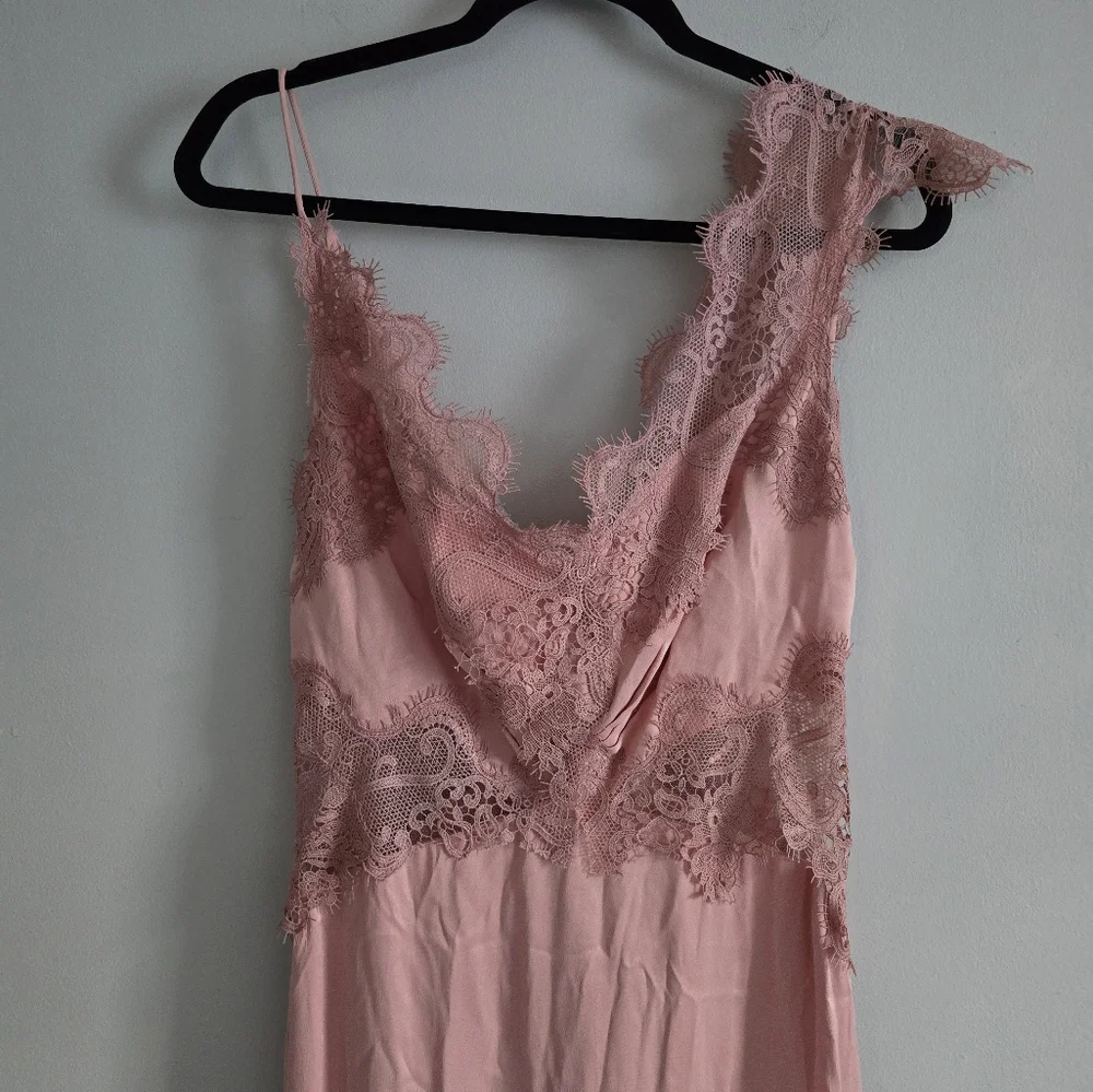 Anthropologie BHLDN Evelyn Lace V-neck High-low Midi Dress Medium - Picture 9 of 16